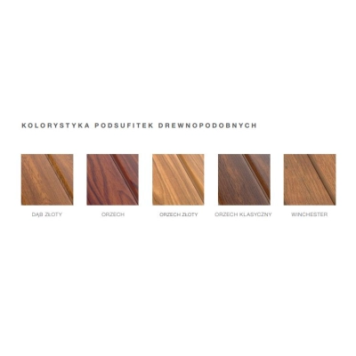 BRYZA Podsufitka / Podbitka dachowa PVC pełna 3 mb - ORZECH